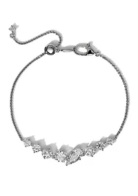 Lab Grown Cubic Zirconia Frontal Slider Bracelet