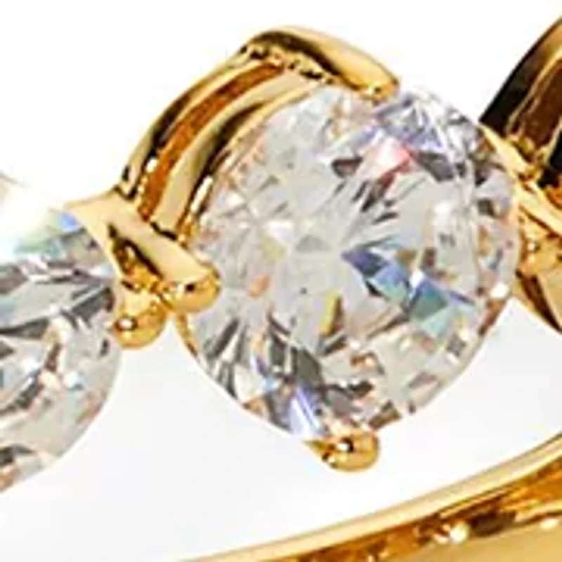 Lab Grown Cubic Zirconia Phenom Bypass Bracelet