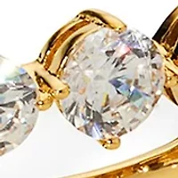 Lab Grown Cubic Zirconia Phenom Bypass Bracelet