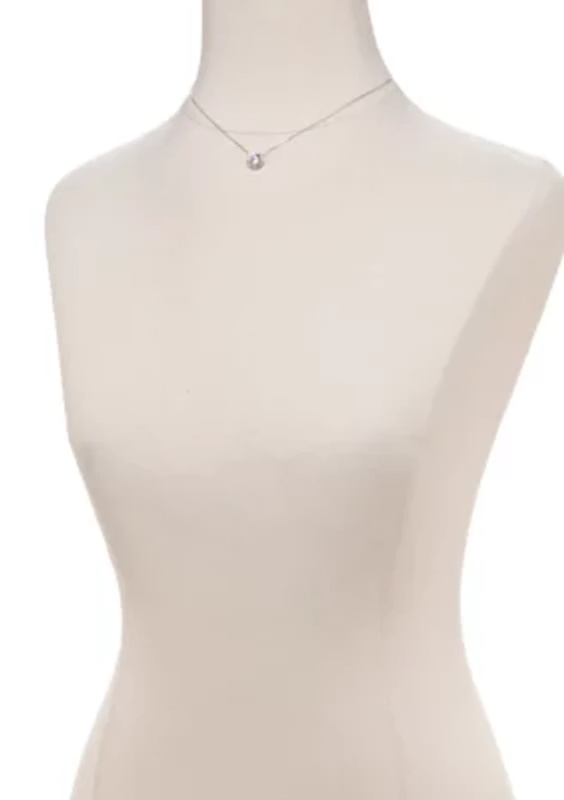 Pave Pendant Necklace