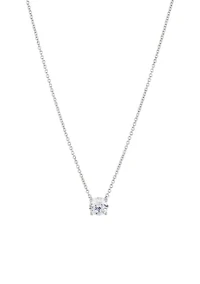 Modern Love Large Round Cubic Zirconia Necklace