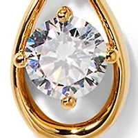 Lab Grown Cubic Zirconia Pendant Chain Necklace