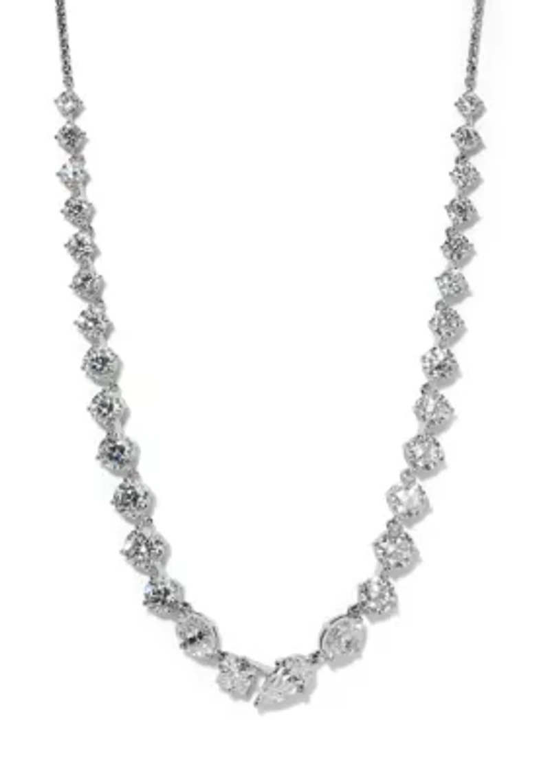 Lucia Cubic Zirconia Frontal Necklace