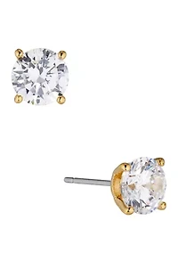 Modern Love Large Round Cubic Zirconia Earrings