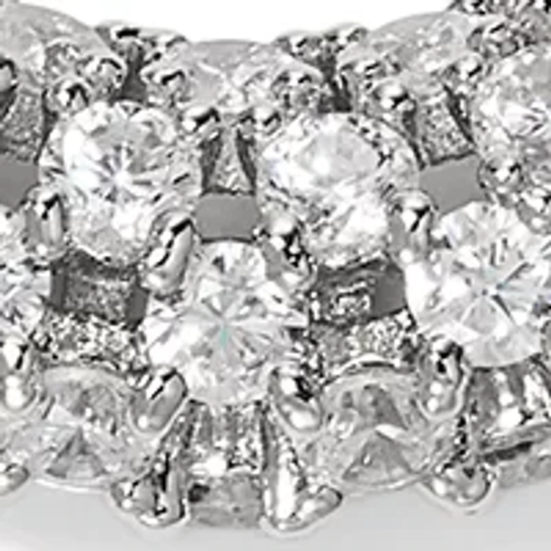 Juno Small Frontal Cubic Zirconia Hoop Earrings 