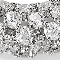 Juno Small Frontal Cubic Zirconia Hoop Earrings 