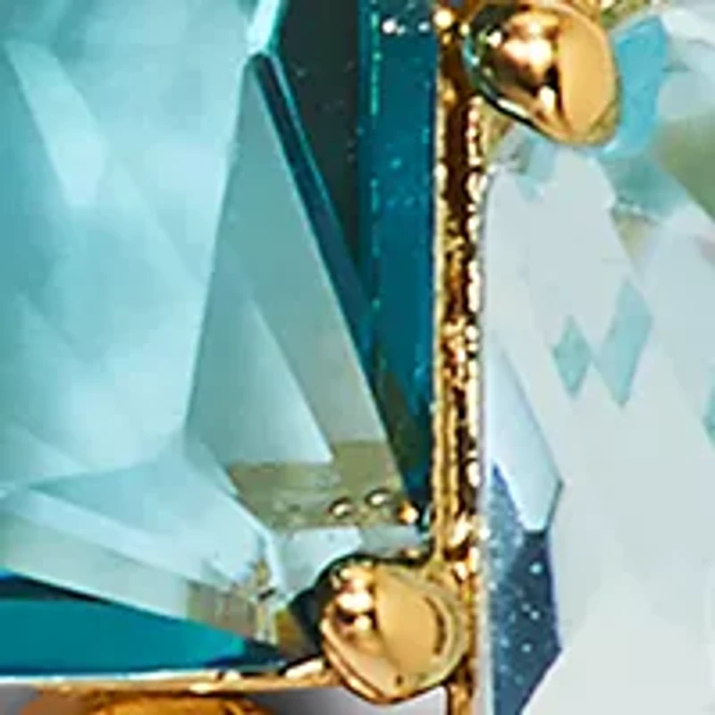 Lab Created Blue Lagoon Stud Earrings