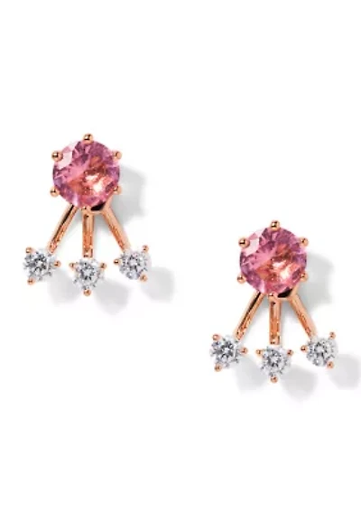 Lab Grown Jacket Earrings