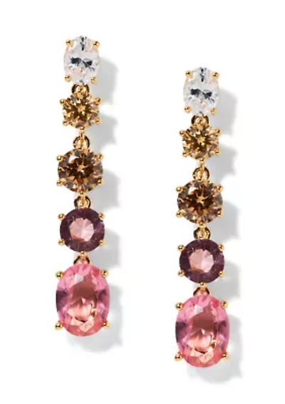 Lab Grown  Natural Beauty Long Linear earrings