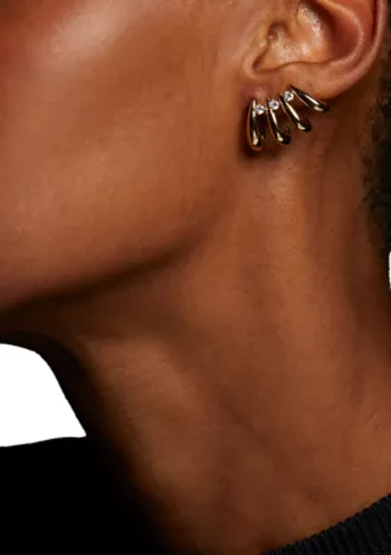 Pisa Multi-Hoop Climber Earrings