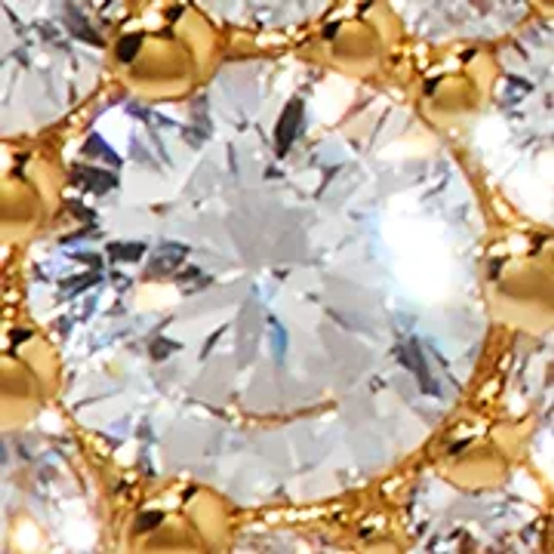 Lab Grown Crushed Pavé Cushion Stud Earrings