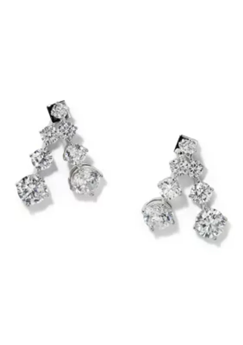 Split Cubic Zirconia Earrings