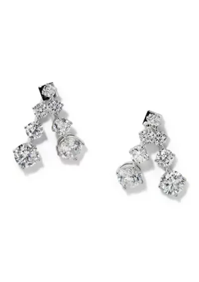 Split Cubic Zirconia Earrings