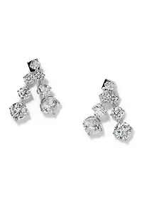 Split Cubic Zirconia Earrings