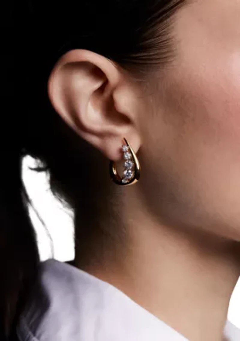 Lab Grown Phenom Huggie Earrings