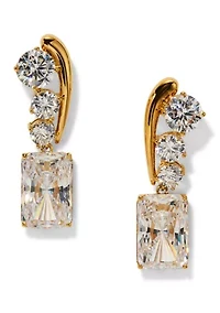 Lab Grown Phenom Emerald Drop Earrings