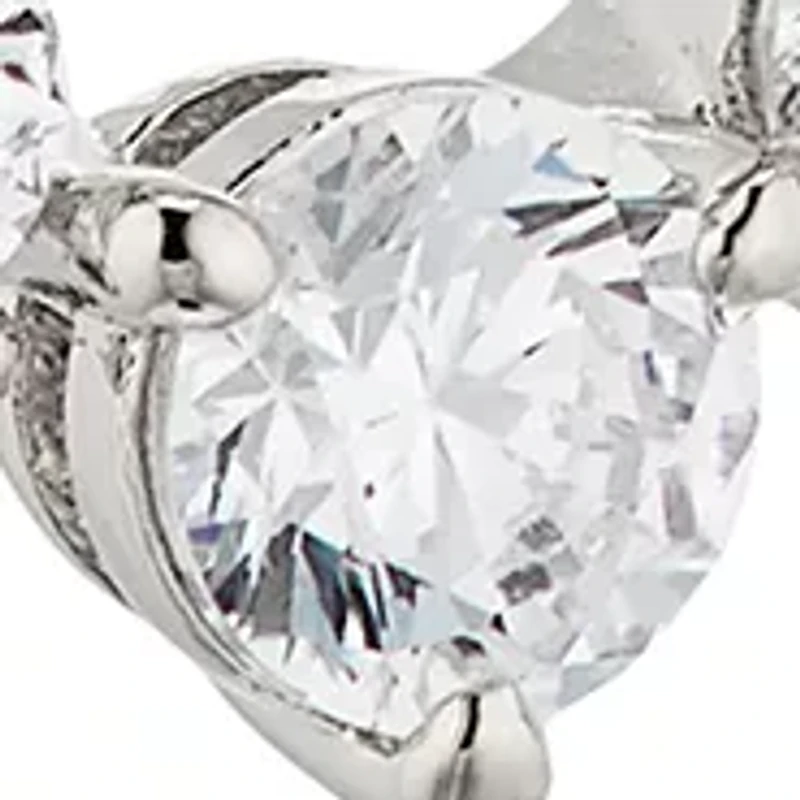 Lab Grown Gwen Cubic Zirconia Link Lever Back Earrings