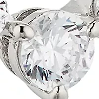 Lab Grown Gwen Cubic Zirconia Link Lever Back Earrings