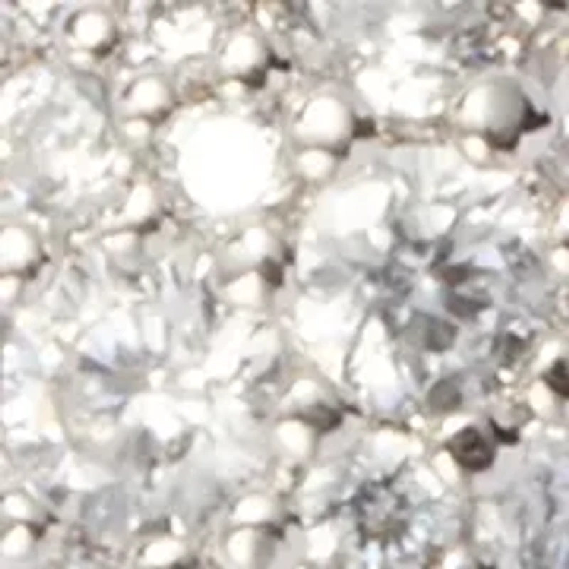 Lab Grown Cubic Zirconia Crushed Round Pendant Necklace