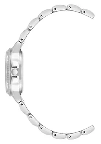 Steve Madden Women's Everyday Silver-Tone Alloy Metal Bracelet Watch, 30mm