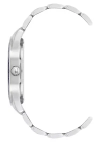 Steve Madden Men's Essential Blue/Black Silver-Tone Alloy Metal Watch, 45mm