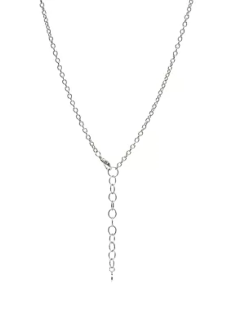 Multi Stone Linked Long Necklace