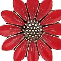 Triple Flower Long Tassel Pendant Necklace