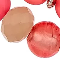 Two Row Coral Beaded Necklace