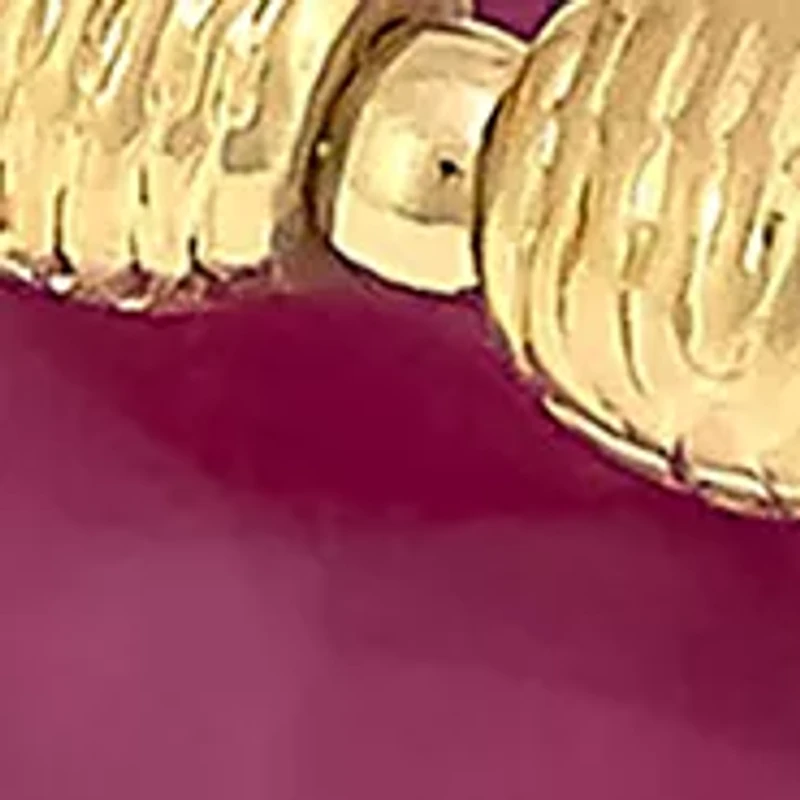 Gold Tone Multi Colored Beaded Coil Bracelet