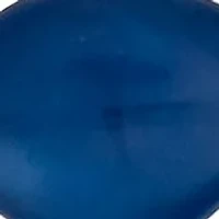 Two-Tone Blue Oval Beaded Frontal Necklace