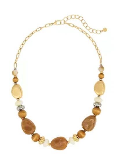 Natural Chunky Bead Necklace