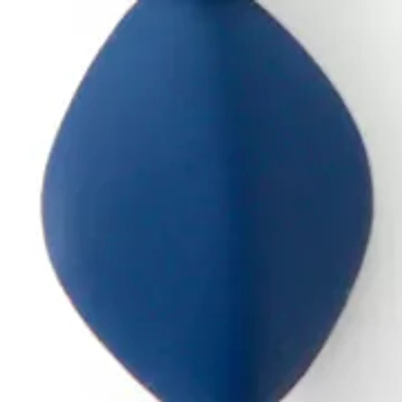 Silver-Tone Etched Oval Disc and Blue Bead Frontal Necklace