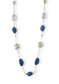 Long Illusion Multi-Bead Stations Necklace