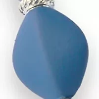 Multi Beaded Etched Disc Pendant Necklace