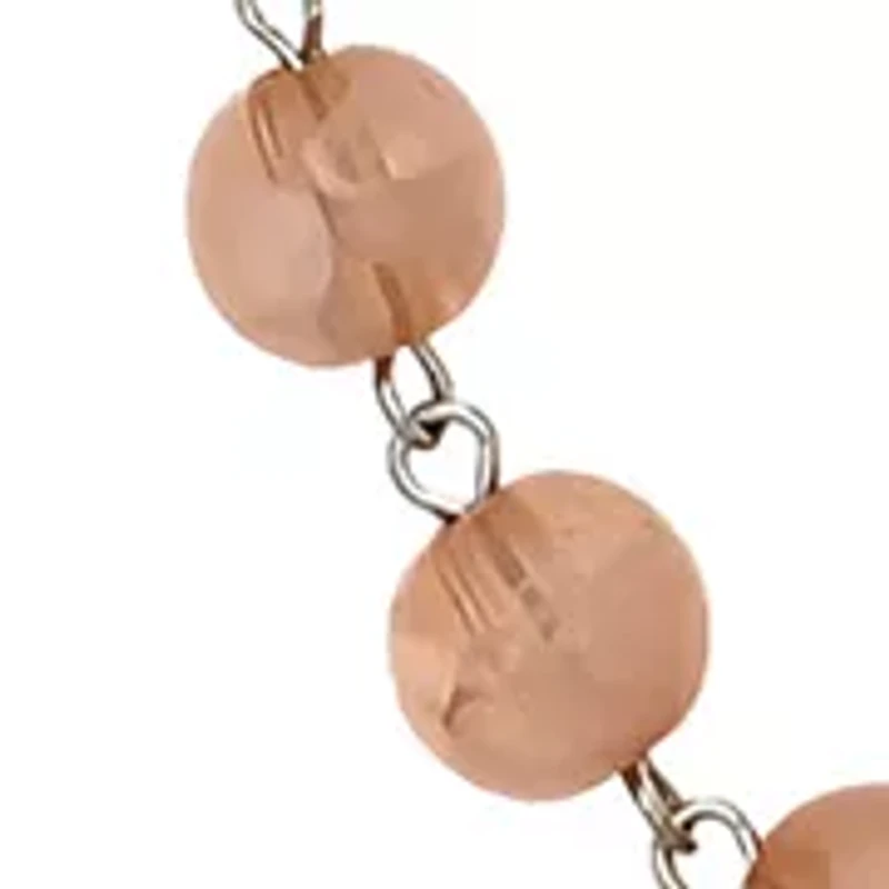 Long Linked Rose Beaded Necklace