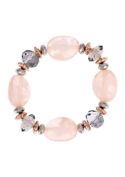  Chunky Beaded Stretch Bracelet