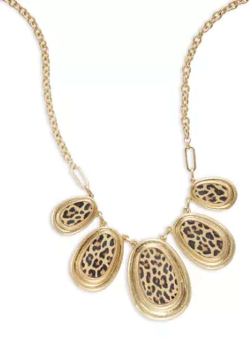 Animal Print Frontal Necklace
