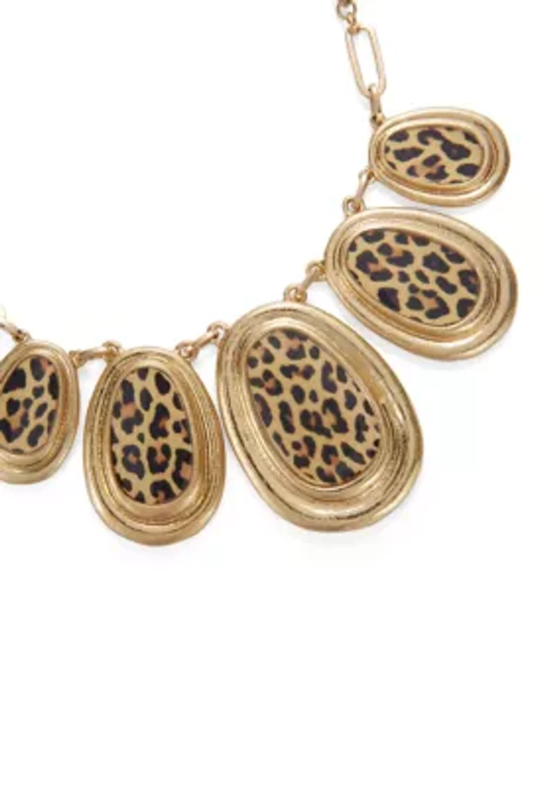 Animal Print Frontal Necklace