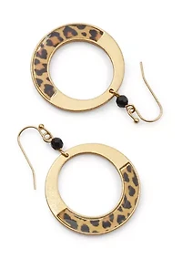 Animal Print Drop Earrings