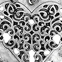 Textured Hammered Heart Pendant Necklace