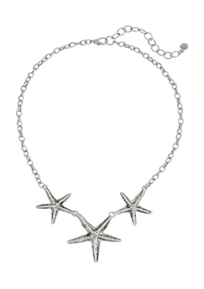 Starfish Trio Frontal Necklace