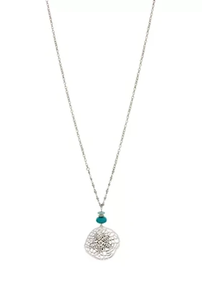 Beaded Starfish Pendant Necklace 