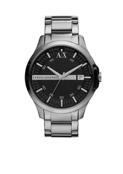 Three-Hand Date Stainless Steel Watch