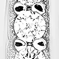 Sterling Silver 3 Row Huggie Hoop Earrings 