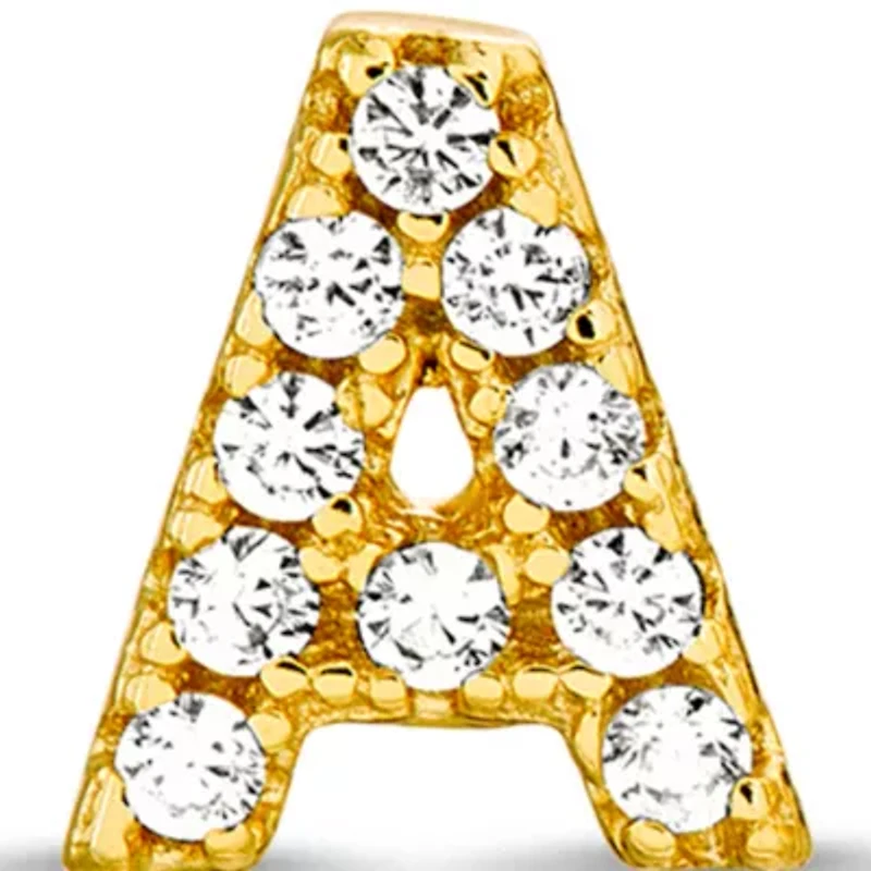 Lab Created Cubic Zirconia Initials Earring Set