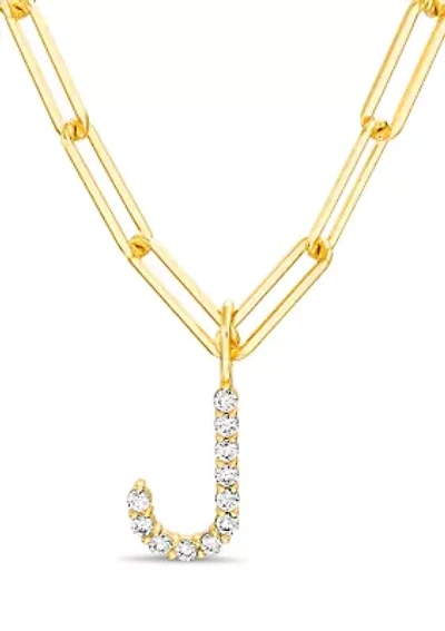 Gold Plated Initial Necklace