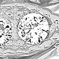 Lab Created Sterling Silver Trio Stack Ring Set - Boxed