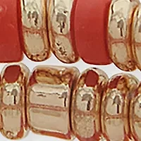 Multi Color Bead Stretch Bracelet Set