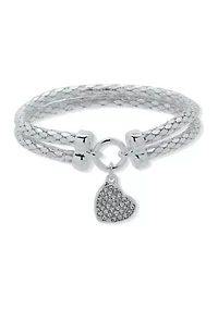 Popcorn Heart Charm Bracelet