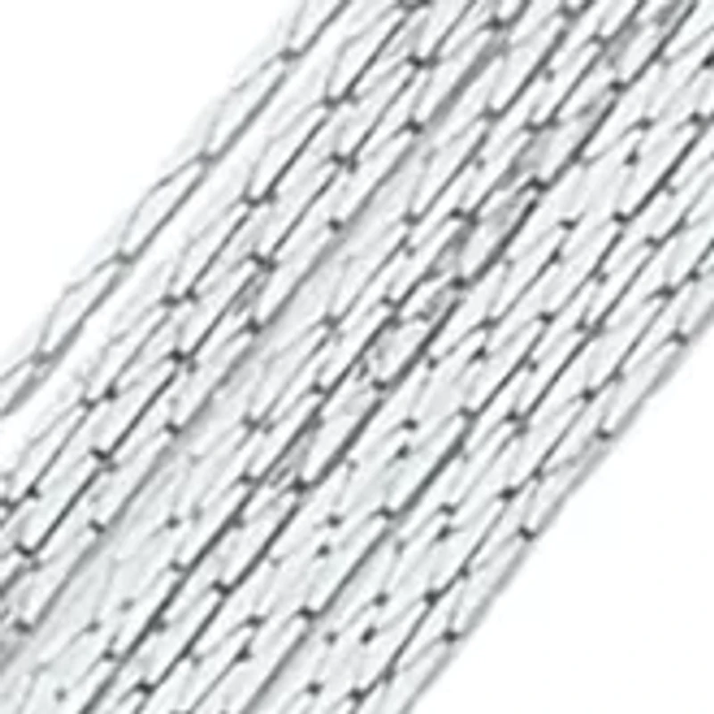 Silver Tone Chain Multi Row Toggle Bracelet